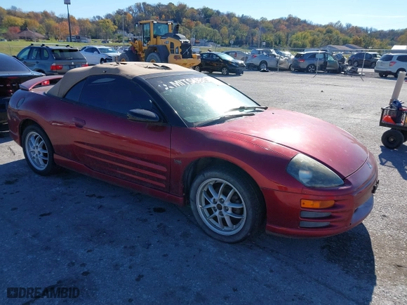 2002 Mitsubishi Eclipse GT with VIN 4A3AE85H22E012690, listed as a IAAI auction lot 40830352 with 113,068 mi miles. Bid and sale history available at carsss.com. Image 1.