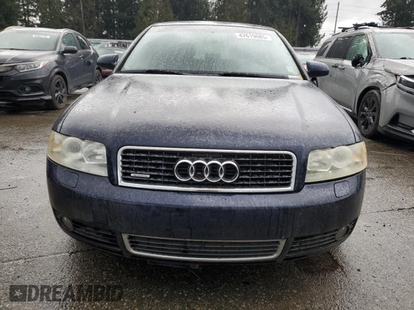 2004 Audi A4 3.0L with VIN WAULT68E44A186646, listed as a Copart auction lot 47619885 with 171,318 mi miles and Clean Title. Bid and sale history available at carsss.com. Image 5.