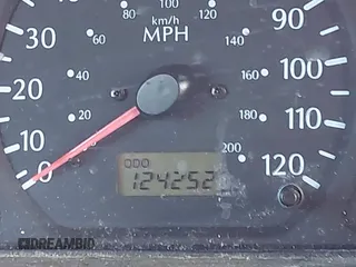 2002 Kia Rio with VIN KNADC123526160314, listed as a IAAI auction lot 41527989 with 124,252 mi miles. Bid and sale history available at carsss.com. Image 16.