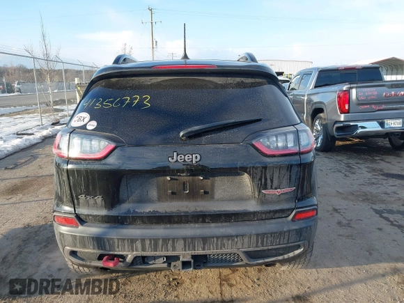 2022 Jeep Cherokee Trailhawk with VIN 1C4PJMBX7ND508267, listed as a IAAI auction lot 41356773 with 74,019 mi miles. Bid and sale history available at carsss.com. Image 16.