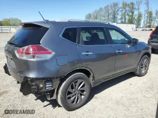 2016 Nissan Rogue SV with VIN 5N1AT2MV9GC858231, listed as a Copart auction lot 53361125 with 98,626 mi miles and Salvage Title. Bid and sale history available at carsss.com. Image 3.