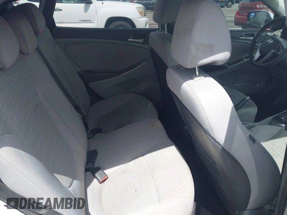 2017 Hyundai Accent SE with VIN KMHCT5AE1HU343041, listed as a IAAI auction lot 41846628 with 106,801 mi miles and . Bid and sale history available at DreamBid. Image 8.