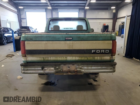 1995 Ford F-150 with VIN 1FTEF15NXSNA26819, listed as a Copart auction lot 42592425 with 257,657 mi miles and Non Repairable. Bid and sale history available at carsss.com. Image 6.