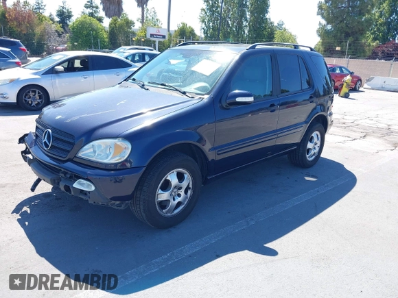 2002 Mercedes-Benz M 320/430/500 with VIN 4JGAB54EX2A336068, listed as a IAAI auction lot 42677467 with 184,624 mi miles and . Bid and sale history available at DreamBid. Image 2.