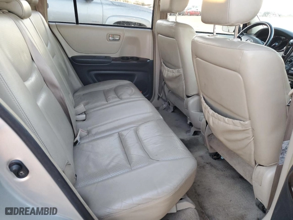 2001 Toyota Highlander with VIN JTEGF21A510028230, listed as a Copart auction lot 43652835 with 200,970 mi miles and Salvage Title. Bid and sale history available at carsss.com. Image 11.