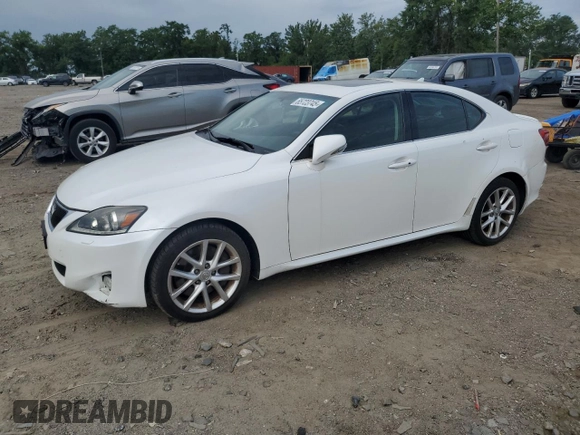 2012 Lexus IS 350 with VIN JTHCE5C20C5002247, listed as a Copart auction lot 65723745 with 211,445 mi miles and Clean title. Bid and sale history available at DreamBid. Image 1.