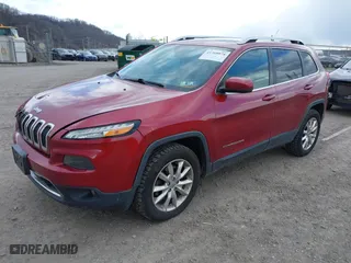 2014 Jeep Cherokee Limited with VIN 1C4PJMDB5EW219457, listed as a IAAI auction lot 41768074 with 124,195 mi miles. Bid and sale history available at carsss.com. Image 17.