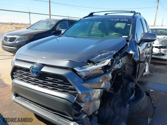 2022 Toyota RAV4 Hybrid XLE with VIN JTMRWRFV6ND165774, listed as a IAAI auction lot 41587093 with 48,578 mi miles. Bid and sale history available at carsss.com. Image 12.