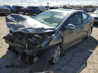 2013 Hyundai Elantra Limited with VIN KMHDH4AE1DU977962, listed as a Copart auction lot 50309165 with 104,206 mi miles and Salvage Title. Bid and sale history available at carsss.com. Image 1.