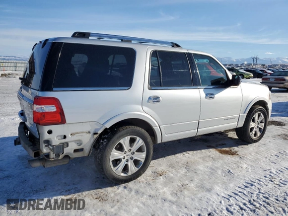 2017 Ford Expedition Platinum z VIN 1FMJU1MT8HEA33809, wystawiony jako Copart lot #88766765 z przebiegiem 165 227 mil mil oraz Szkoda całkowita • Salvage title. Historia ofert i sprzedaży dostępna na DreamBid. Obrazek 3.