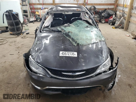 2016 Chrysler 200 C with VIN 1C3CCCEG3GN148155, listed as a Copart auction lot 45572735 with 0 mi miles and Non Repairable. Bid and sale history available at carsss.com. Image 5.