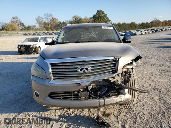 2012 Infiniti QX56 8-passenger with VIN JN8AZ2NC3C9318000, listed as a Copart auction lot 78378544 with 170,100 mi miles and Salvage Title. Bid and sale history available at carsss.com. Image 5.