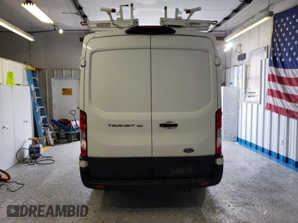 2019 Ford Transit with VIN 1FTYE1CM7KKA68876, listed as a Copart auction lot 55595075 with 90,838 mi miles and Salvage title. Bid and sale history available at DreamBid. Image 6.