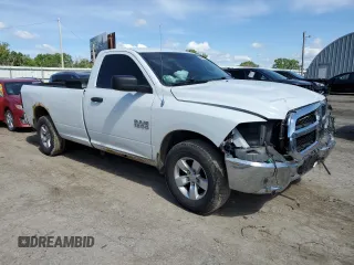 2013 Ram 1500 Tradesman with VIN 3C6JR7DG2DG596599, listed as a Copart auction lot 55009895 with 83,111 mi miles and Salvage title. Bid and sale history available at DreamBid. Image 4.