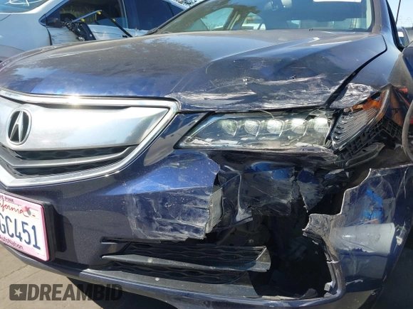 2017 Acura TLX with VIN 19UUB1F30HA001577, listed as a IAAI auction lot 41831495 with 78,183 mi miles. Bid and sale history available at carsss.com. Image 21.