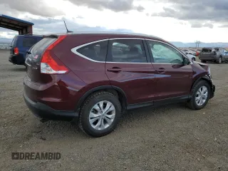 2013 Honda CR-V EX-L with VIN 5J6RM4H71DL014069, listed as a Copart auction lot 80437834 with 62,447 mi miles and Salvage Title. Bid and sale history available at carsss.com. Image 3.