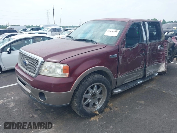 2006 Ford F-150 XLT with VIN 1FTPW12V86FB17780, listed as a IAAI auction lot 42436238 with 148,509 mi miles and . Bid and sale history available at DreamBid. Image 2.