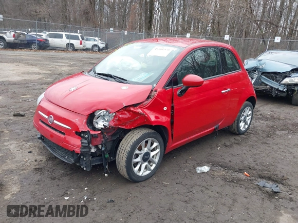 2016 FIAT 500 Easy with VIN 3C3CFFKR4GT136501, listed as a IAAI auction lot 41501375 with 49,160 mi miles. Bid and sale history available at carsss.com. Image 17.