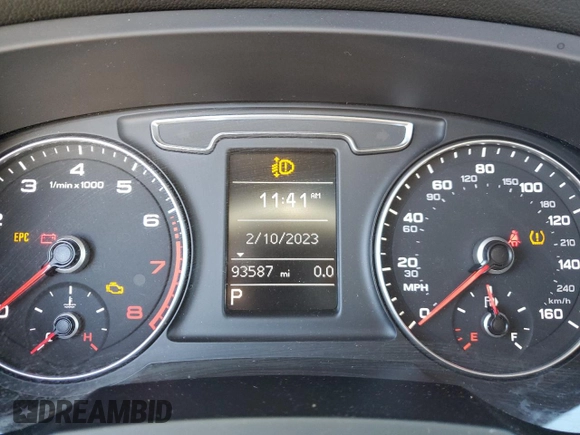 2018 Audi Q3 Premium with VIN WA1ECCFS4JR014661, listed as a Copart auction lot 40163163 with 93,587 mi miles. Bid and sale history available at carsss.com. Image 9.