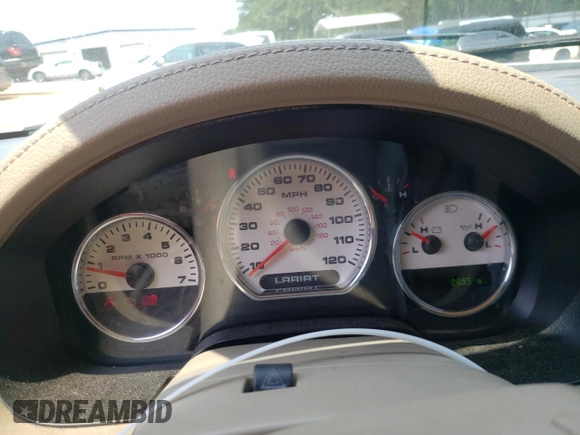 2007 Ford F-150 XLT с VIN 1FTPW12V67FB82595, выставлен на аукционе Copart как лот 58973135 с пробегом 292 855 миль миль и Списание • Salvage title. История ставок и продаж доступна на DreamBid. Изображение 9.