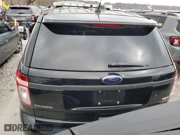 2014 Ford Utility Police Interceptor with VIN 1FM5K8AR1EGB38412, listed as a Copart auction lot 85462144 with 123,042 mi miles and Clean Title. Bid and sale history available at carsss.com. Image 6.