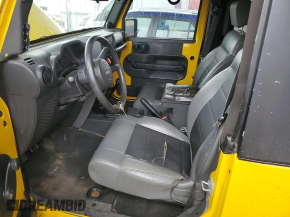 2008 Jeep Wrangler X with VIN 1J4FA24108L505711, listed as a Copart auction lot 43147345 with 150,943 mi miles and Clean Title. Bid and sale history available at DreamBid. Image 7.