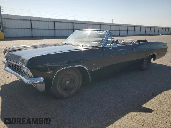 1965 Chevrolet Impala with VIN 166675F316774, listed as a Copart auction lot 68130684 with 36,203 mi miles and Salvage title. Bid and sale history available at DreamBid. Image 1.