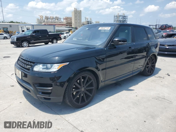 2016 Land Rover Range Rover Sport SE with VIN SALWG2VF4GA579974, listed as a Copart auction lot 59532115 with 90,259 mi miles and Salvage title. Bid and sale history available at DreamBid. Image 1.