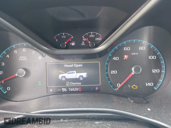 2019 Chevrolet Colorado 4WD Z71 with VIN 1GCGTDEN5K1328061, listed as a IAAI auction lot 42505934 with 76,520 mi miles and . Bid and sale history available at DreamBid. Image 7.