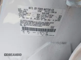 2013 Ford Edge Limited with VIN 2FMDK3KC9DBA34863, listed as a IAAI auction lot 42586010 with 161,171 mi miles and . Bid and sale history available at DreamBid. Image 9.