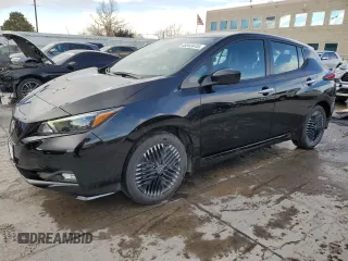 2025 Nissan LEAF SV Plus with VIN 1N4CZ1CV5SC563701, listed as a Copart auction lot 46543415 with 956 mi miles and Salvage Title. Bid and sale history available at carsss.com. Image 1.