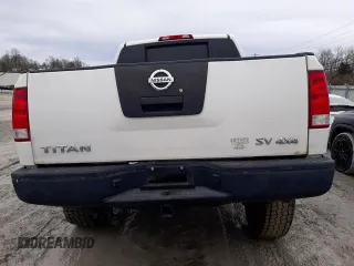 2012 Nissan Titan S with VIN 1N6AA0EJ4CN307050, listed as a Copart auction lot 43375035 with Not Provided miles and Salvage Title. Bid and sale history available at carsss.com. Image 6.
