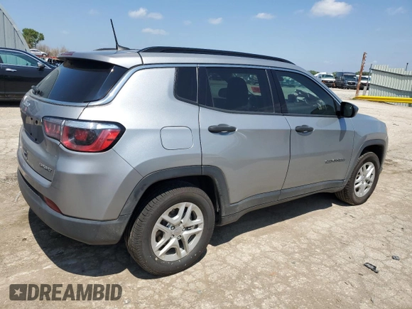 2020 Jeep Compass Sport с VIN 3C4NJCAB8LT170148, выставлен на аукционе Copart как лот 68173654 с пробегом 57 642 миль миль и Списание • Salvage title. История ставок и продаж доступна на DreamBid. Изображение 3.