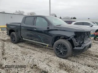 2024 Chevrolet Silverado 1500 Custom with VIN 3GCPDBEK8RG158264, listed as a Copart auction lot 46501385 with 2,382 mi miles and Salvage Title. Bid and sale history available at DreamBid. Image 4.