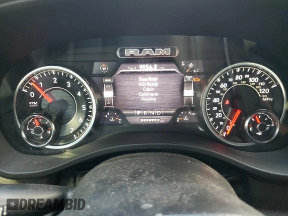 2023 Ram 1500 Lone Star with VIN 1C6RREBTXPN553048, listed as a Copart auction lot 46255525 with 59,497 mi miles and Salvage Title. Bid and sale history available at carsss.com. Image 9.