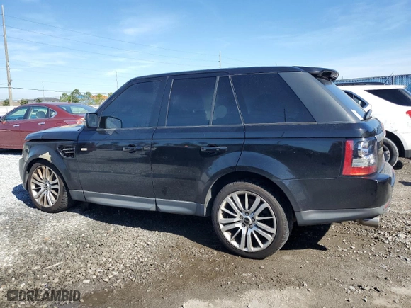 2012 Land Rover Range Rover Sport HSE LUX with VIN SALSK2D43CA758420, listed as a Copart auction lot 50588045 with 0 mi miles and Non Repairable. Bid and sale history available at carsss.com. Image 2.