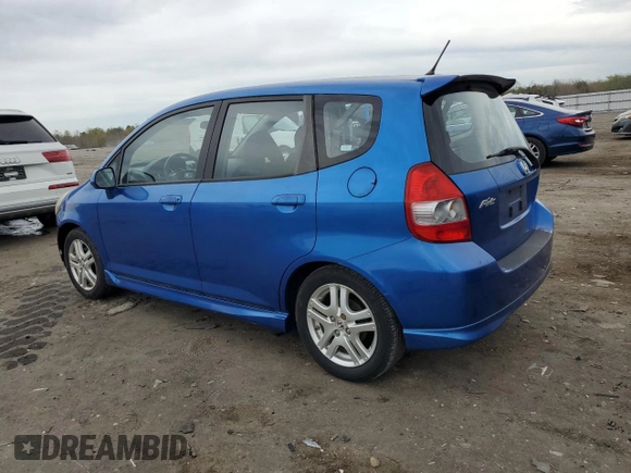 2008 Honda Fit Sport with VIN JHMGD38668S003495, listed as a Copart auction lot 51862285 with 60,592 mi miles and Salvage Title. Bid and sale history available at carsss.com. Image 2.