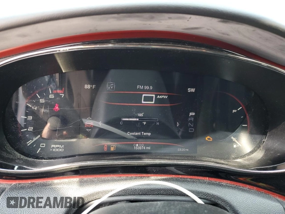 2016 Dodge Dart GT with VIN 1C3CDFEB8GD625302, listed as a Copart auction lot 60323575 with 153,974 mi miles and Salvage title. Bid and sale history available at DreamBid. Image 9.