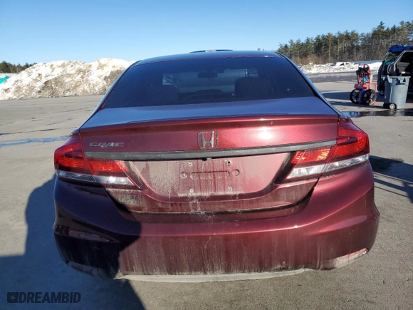 2015 Honda Civic Sedan LX with VIN 19XFB2F53FE291810, listed as a Copart auction lot 47357085 with 81,915 mi miles and Salvage Title. Bid and sale history available at carsss.com. Image 6.