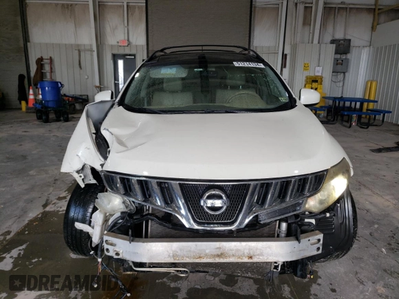 2010 Nissan Murano SL with VIN JN8AZ1MW0AW136050, listed as a Copart auction lot 56939964 with 204,262 mi miles and Salvage Title. Bid and sale history available at carsss.com. Image 5.