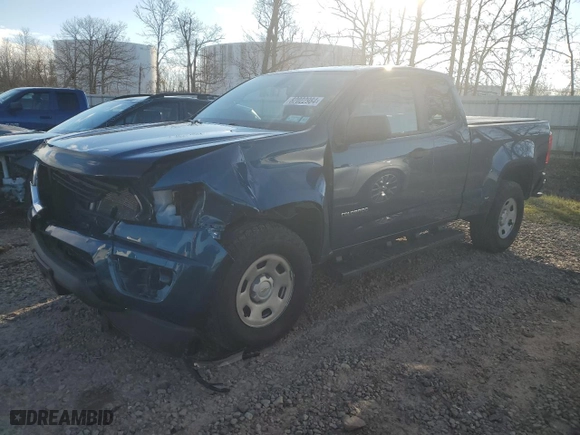 2019 Chevrolet Colorado 4WD Work Truck with VIN 1GCHTBEN6K1243173, listed as a Copart auction lot 82022984 with 43,009 mi miles and Salvage Title. Bid and sale history available at carsss.com. Image 1.