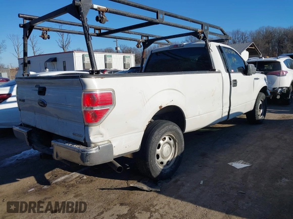 2013 Ford F-150 XL with VIN 1FTNF1CF1DKD43758, listed as a IAAI auction lot 41303698 with 155,646 mi miles. Bid and sale history available at carsss.com. Image 4.