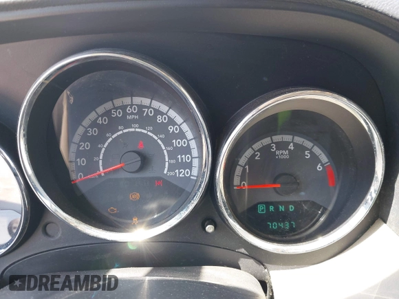 2012 Dodge Caliber SXT with VIN 1C3CDWDA2CD529281, listed as a IAAI auction lot 42113151 with 70,437 mi miles. Bid and sale history available at carsss.com. Image 7.