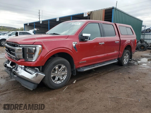 2021 Ford F-150 XL with VIN 1FTFW1ED7MFB28328, listed as a Copart auction lot 56223375 with 60,815 mi miles and Salvage title. Bid and sale history available at DreamBid. Image 1.