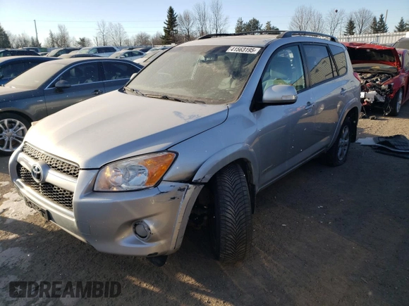 2011 Toyota RAV4 Ltd with VIN 2T3DF4DV8BW143841, listed as a Copart auction lot 41563195 with 186,497 mi miles and Salvage Title. Bid and sale history available at carsss.com. Image 1.