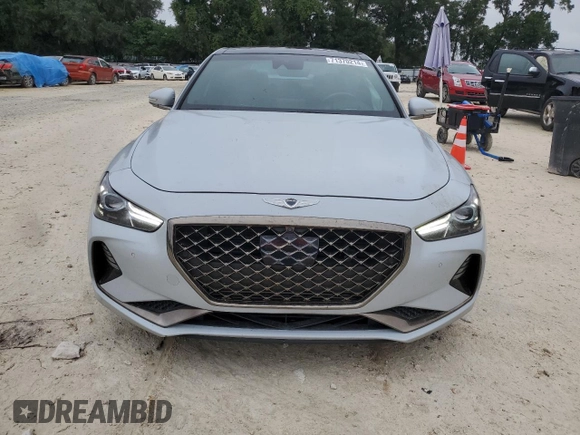 2019 Genesis G70 2.0T Advanced with VIN KMTG44LA8KU034148, listed as a Copart auction lot 71370214 with 37,482 mi miles and Non Repairable. Bid and sale history available at carsss.com. Image 5.