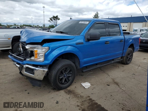 2020 Ford F-150 XL with VIN 1FTEW1E4XLFB00873, listed as a Copart auction lot 58378645 with 109,721 mi miles and Salvage title. Bid and sale history available at DreamBid. Image 1.