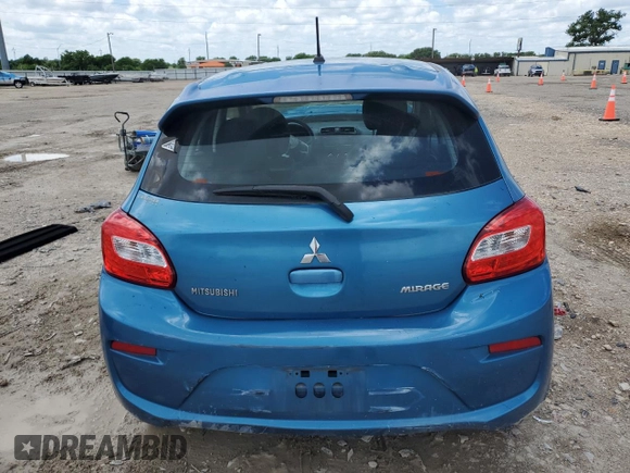 2017 Mitsubishi Mirage ES z VIN ML32A3HJ9HH022423, wystawiony jako Copart lot #53426955 z przebiegiem 89 140 mil mil oraz Szkoda całkowita • Salvage title. Historia ofert i sprzedaży dostępna na DreamBid. Obrazek 6.