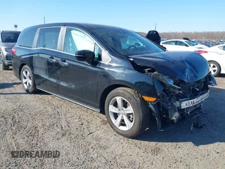 2019 Honda Odyssey EX-L with VIN 5FNRL6H77KB097835, listed as a IAAI auction lot 41768458 with 43,682 mi miles. Bid and sale history available at carsss.com. Image 1.