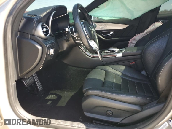 2019 Mercedes-Benz C 43 AMG with VIN 55SWF6EB7KU309344, listed as a Copart auction lot 50635725 with 64,153 mi miles and Salvage title. Bid and sale history available at DreamBid. Image 7.